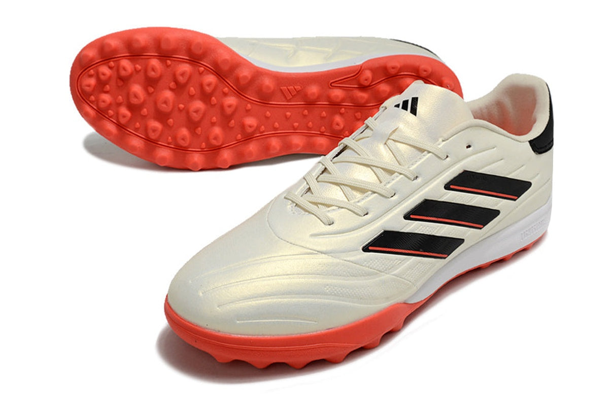 chuteira-society-adidas-copa-pure1-tf-bege-laranja-e-preta-solar-energy-4
