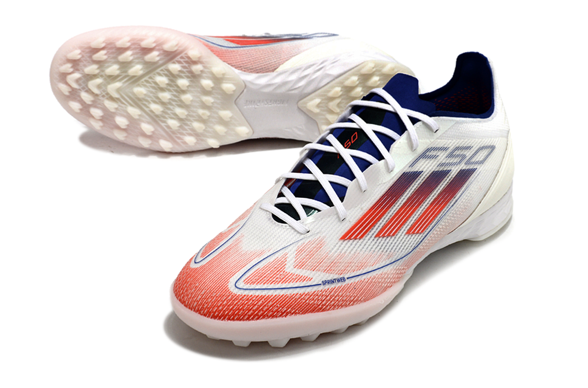 chuteira-society-adidas-f50-tf-branca-azul-e-vermelha-advancement-pack-4