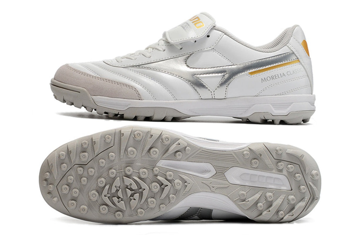 chuteira-society-mizuno-morelia-3-tf-branca-e-prata-beta-shining-4