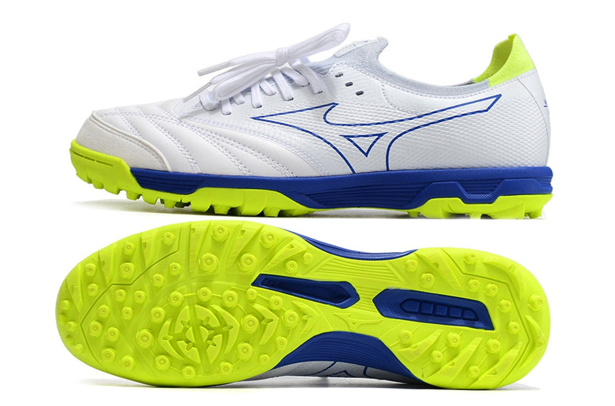 chuteira-society-mizuno-morelia-neo-beta-tf-branca-azul-e-verde-below-zero-5