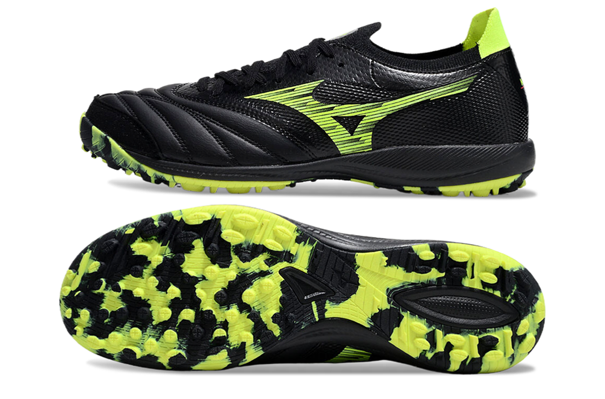 chuteira-society-mizuno-morelia-neo-sala-tf-preta-e-verde-4