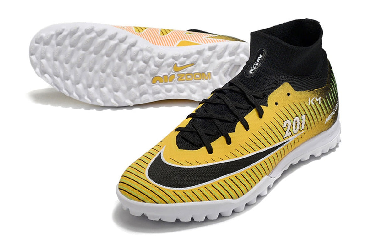 chuteira-society-nike-air-zoom-mercurial-superfly-9-tf-elite-amarela-e-preta-mbappe-5