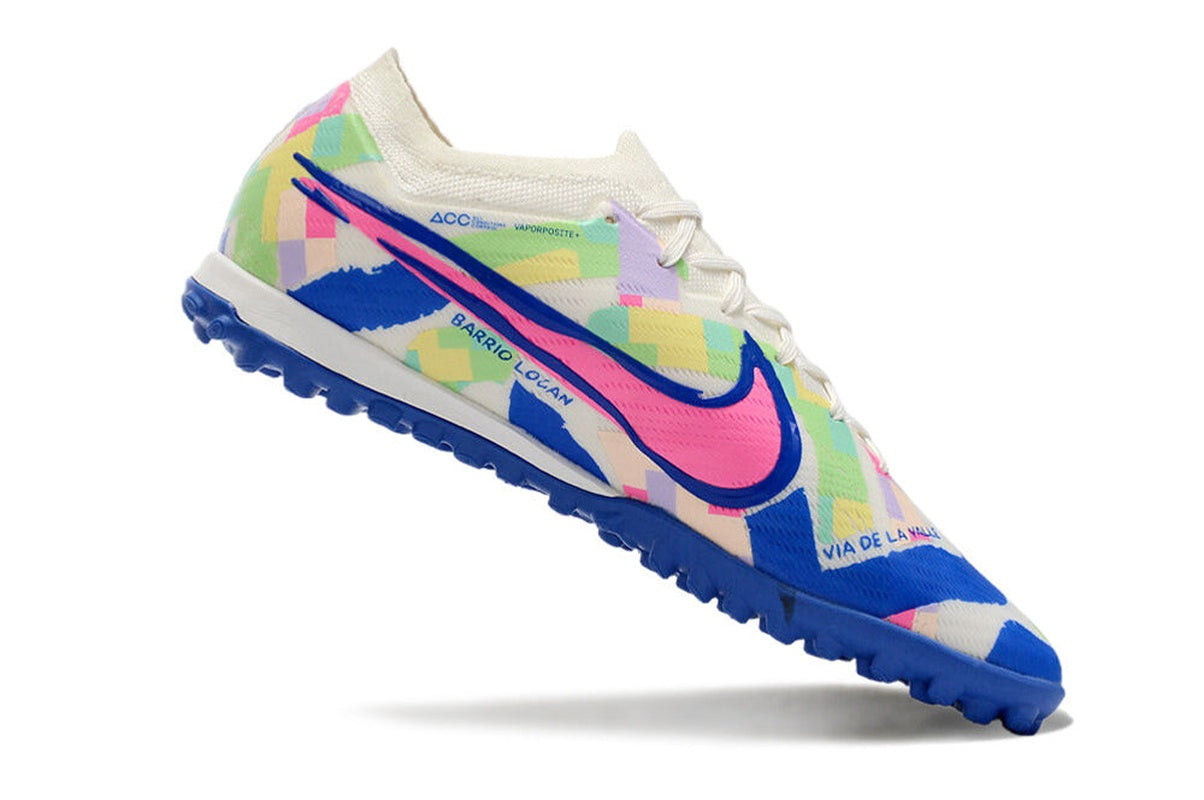 chuteira-society-nike-air-zoom-mercurial-vapor-15-elite-tf-branca-azul-e-rosa-socal-pack-6
