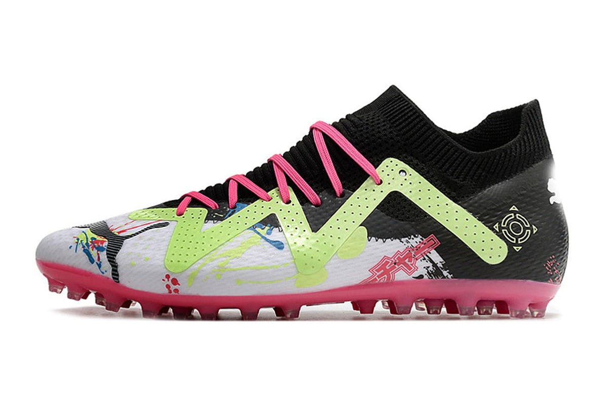 chuteira-society-puma-future-ultimate-mg-preta-e-rosa-powecat-pack-1