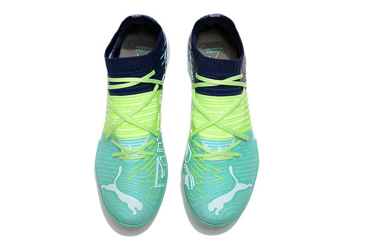 chuteira-society-puma-future-z-tf-blue-yellow-green-low-4
