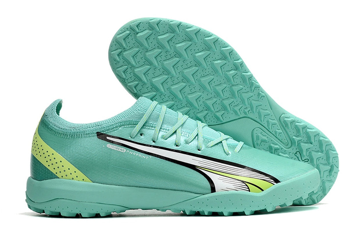 chuteira-society-puma-ultra-ultimate-14-tf-verde-pursuit-pack-7