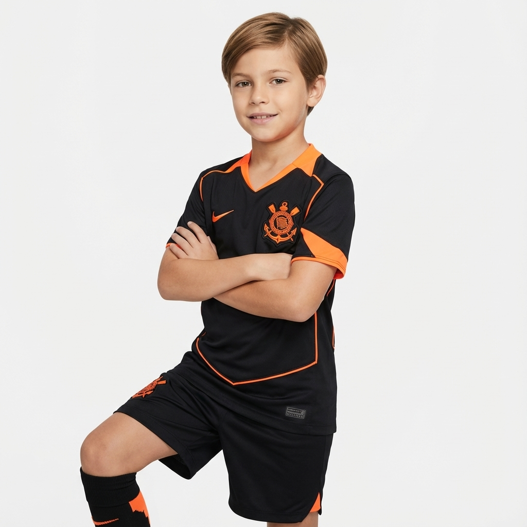 Conjunto Infantil Masculino Nike Corinthians 2025/26 III