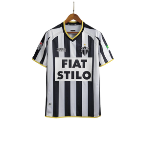 Camisa Atlético Mineiro Home Retrô 2003 Preta e Branca - Umbro