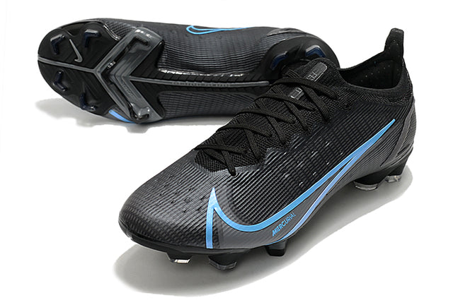 Chuteira Campo Nike Mercurial Vapor 14 Elite FG Black/Blue - Low