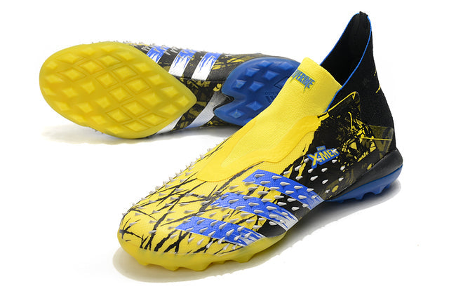 Chuteira Society Adidas Predator Freak + FG Xmen/Black/Yellow/Blue - Cano Alto