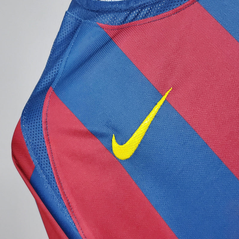 Camisa Retrô FC Barcelona 2006/06 Home Champions League Edition