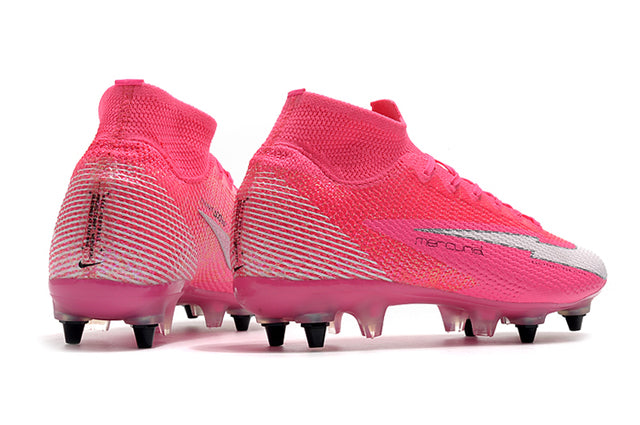 Chuteira Campo Nike Mercurial Superfly 7 Elite SG-PRO Anti Clog Rosa - Cano Alto