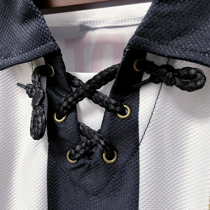 Camisa Atlético Mineiro Centenário Retrô 2008 Preta e Branca - Lotto
