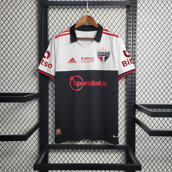 Camisa Oficial do São Paulo F.C - 22/23 - Patrocínio - Personalizavel