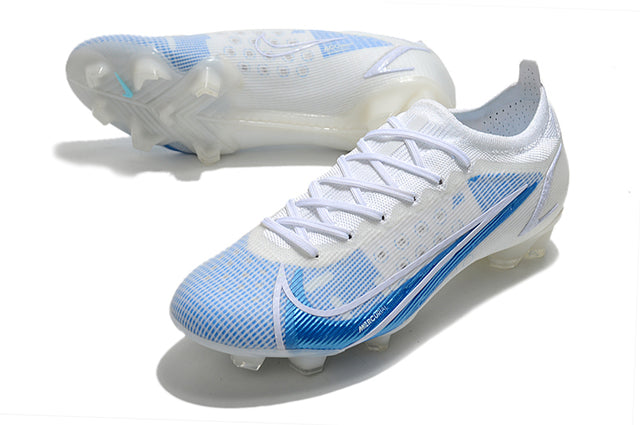 Chuteira Campo Nike Mercurial Vapor 14 Elite FG - Azul e Branco