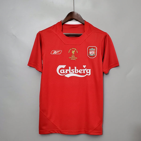 Camisa Retrô Liverpool 2005/05 Home Champions League Edition