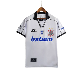 Camisa Corinthians Retrô 1999 Away Topper Masculina - Branco