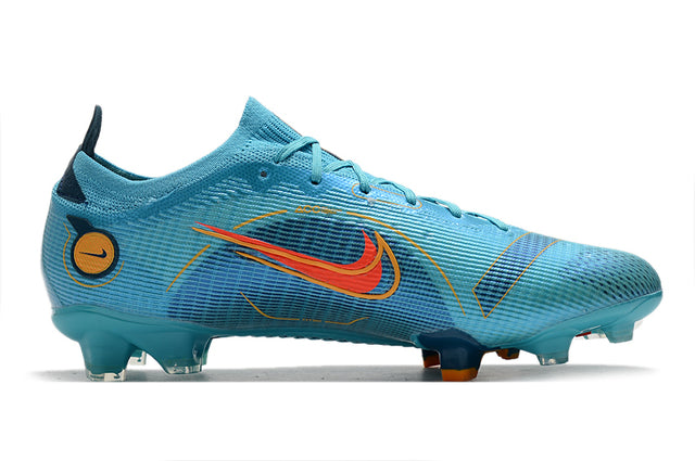 Chuteira Campo Nike Mercurial Vapor 14 Elite FG Azul Claro - Low