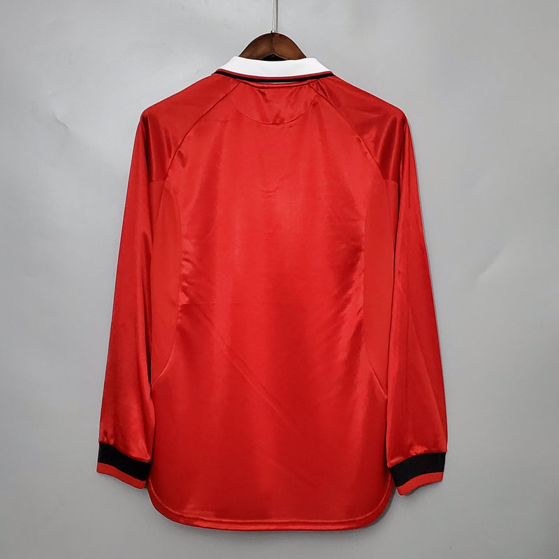 Camisa Manga Longa Manchester United 1999 Umbro - Vermelho