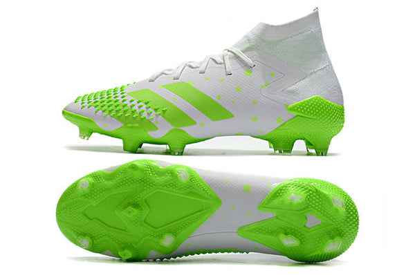 Chuteira Campo Adidas Predator Mutator .1 FG White/Green - Cano Alto