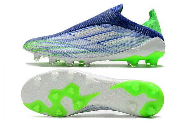 Chuteira Campo Adidas X SpeedFlow FG Verde/Azul