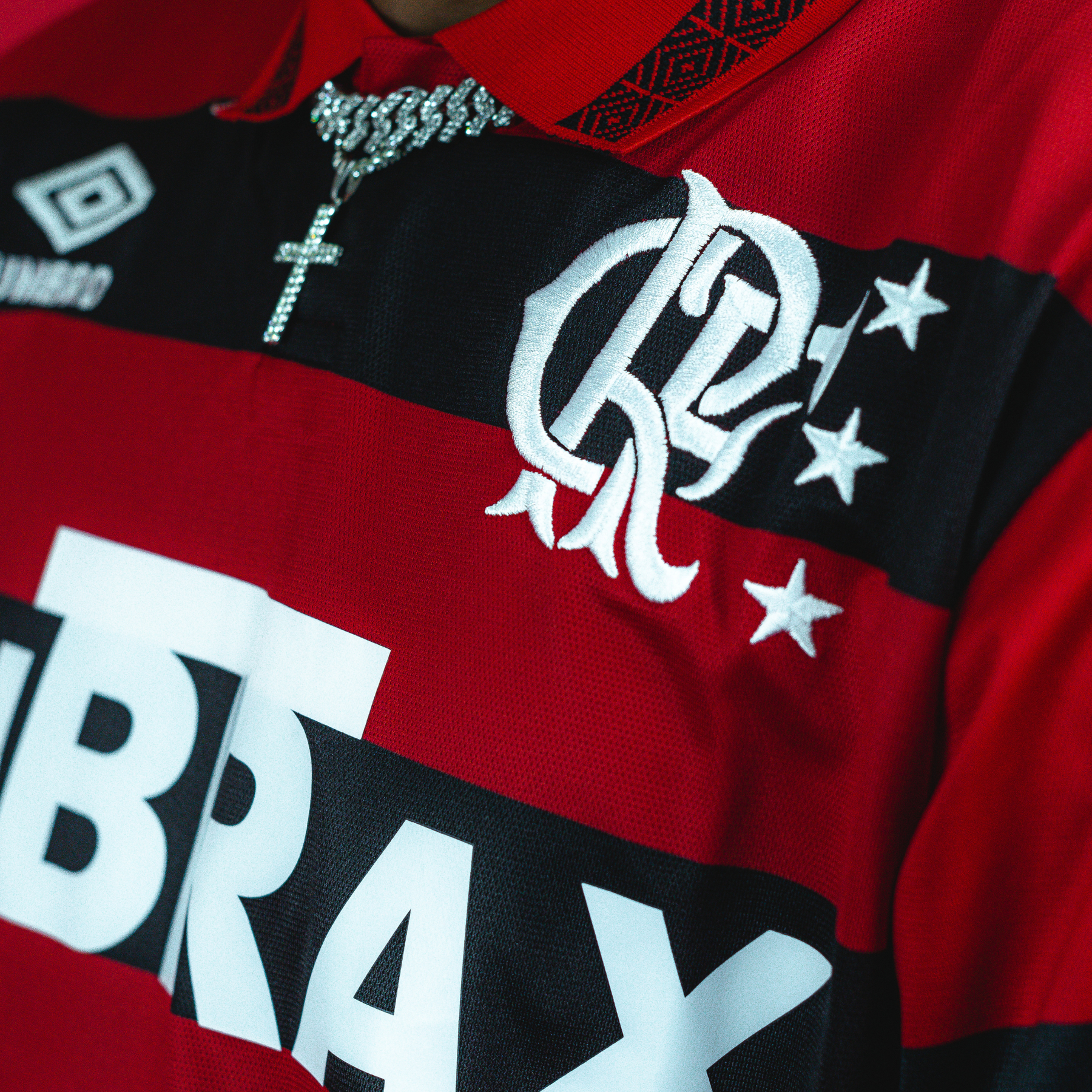 Camisa Retrô Flamengo Home 1992/93 Masculino - Preto e Vermelho