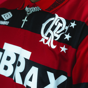 Camisa Retrô Flamengo Home 1992/93 Masculino - Preto e Vermelho