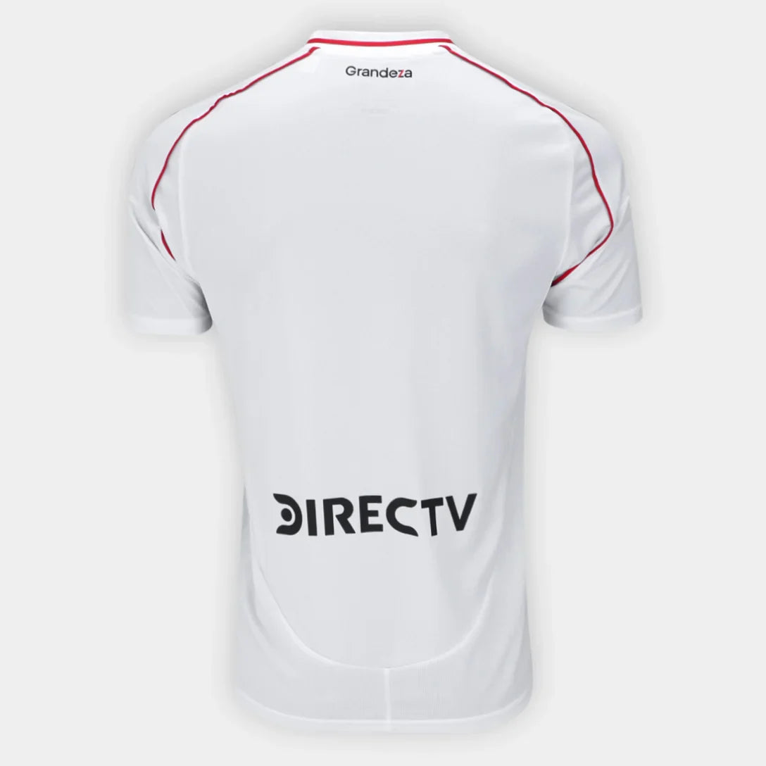 Camisa River Plate Adidas Home Torcedor 2025 s/n° Masculina - Branco+Vermelho