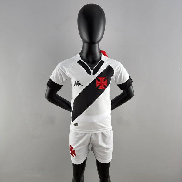 Kit Infantil Vasco 22/23 Kappa - Branco e Preto