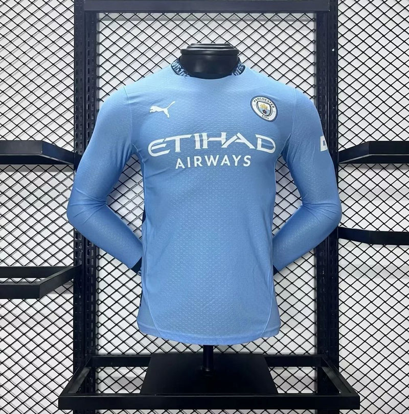 Camisa Manchester City 2024/25 Home - Manga Longa