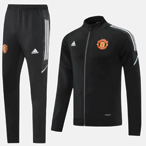 Agasalho de Viagem Manchester United - Masculino - Preto e Branco