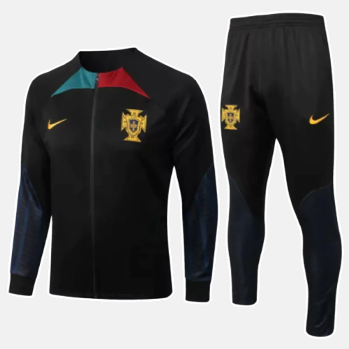 Agasalho de Viagem Seleção Portugal - Masculino - Preto