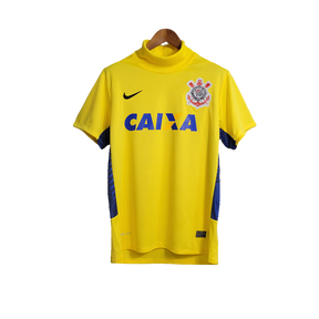 Camisa Corinthians Retrô 2014/15 Away Nike Masculina - Amarela e Azul