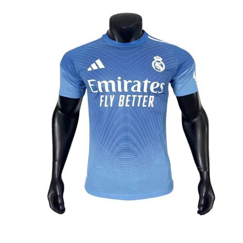 Camisa de goleiro do Real Madrid 25/26 - Azul - Versão Jogador