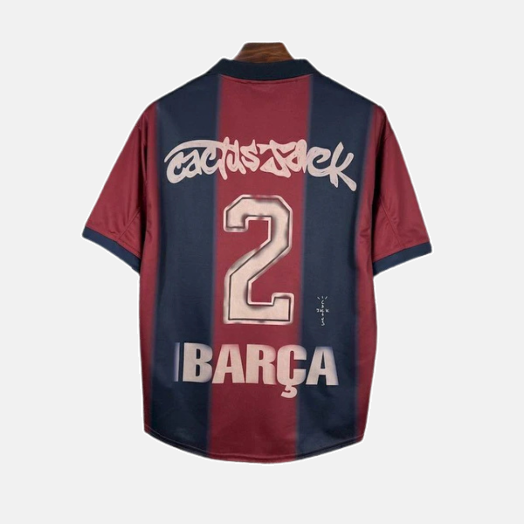 Camisa Barcelona Cactus Jack Home 2000/01 Retrô