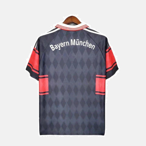 Camisa Bayern Retrô 1997/1999 Preta e Vermelha - Adidas