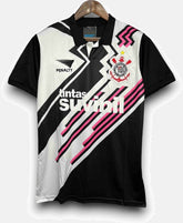 Camisa Corinthians Retrô 1995/96 Penalty Masculina - Preta, Branca e Rosa