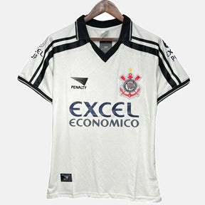 Camisa Corinthians Retrô 1998 Home Penalty Masculina - Preta e Branca