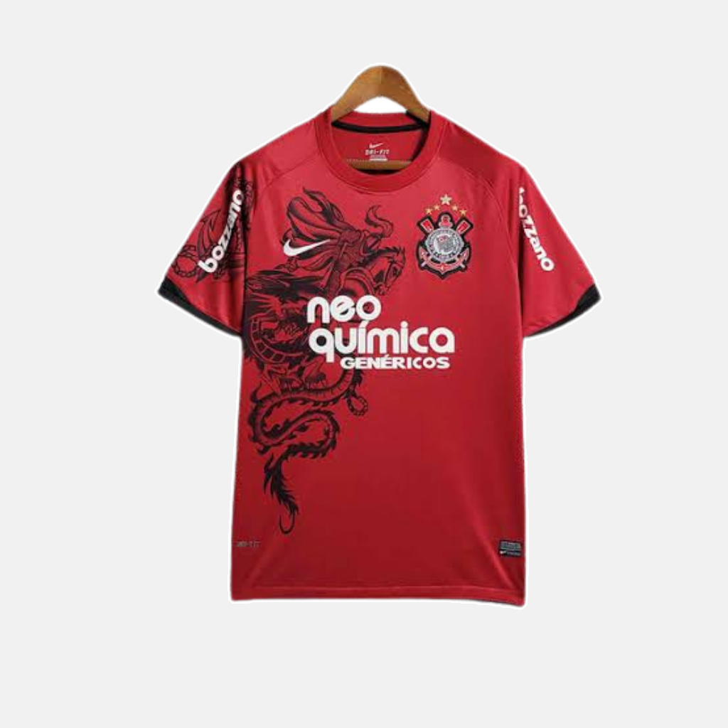 Camisa Corinthians Retrô 2011/12 Third Nike Masculina - Vermelha e Preta
