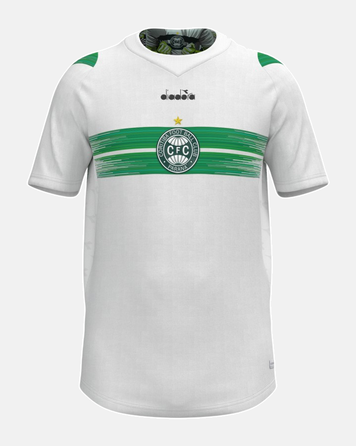 Camisa Coritiba 24/25 Home Diadora Torcedor - Branca