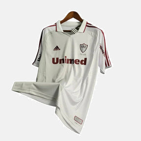 Camisa Fluminense Retrô II 11/12 Torcedor Masculina - Branca com detalhes em vinho