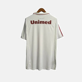 Camisa Fluminense Retrô II 11/12 Torcedor Masculina - Branca com detalhes em vinho