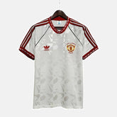 Camisa Manchester United Retrô 1991 Branca - Adidas