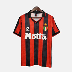 Camisa Milan Retrô 1993/1994 Vermelha e Preta - Lotto
