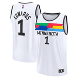camisa-nba-anthony-edwards-minnesota-timberwolves-2023-fastbreak-edição-cidade-branco-1