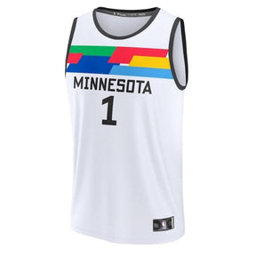camisa-nba-anthony-edwards-minnesota-timberwolves-2023-fastbreak-edição-cidade-branco-2