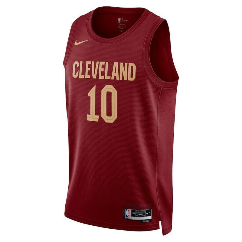 camisa-nba-darius-garland-10-cleveland-cavaliers-22-23-bordô-edição-ícone-2