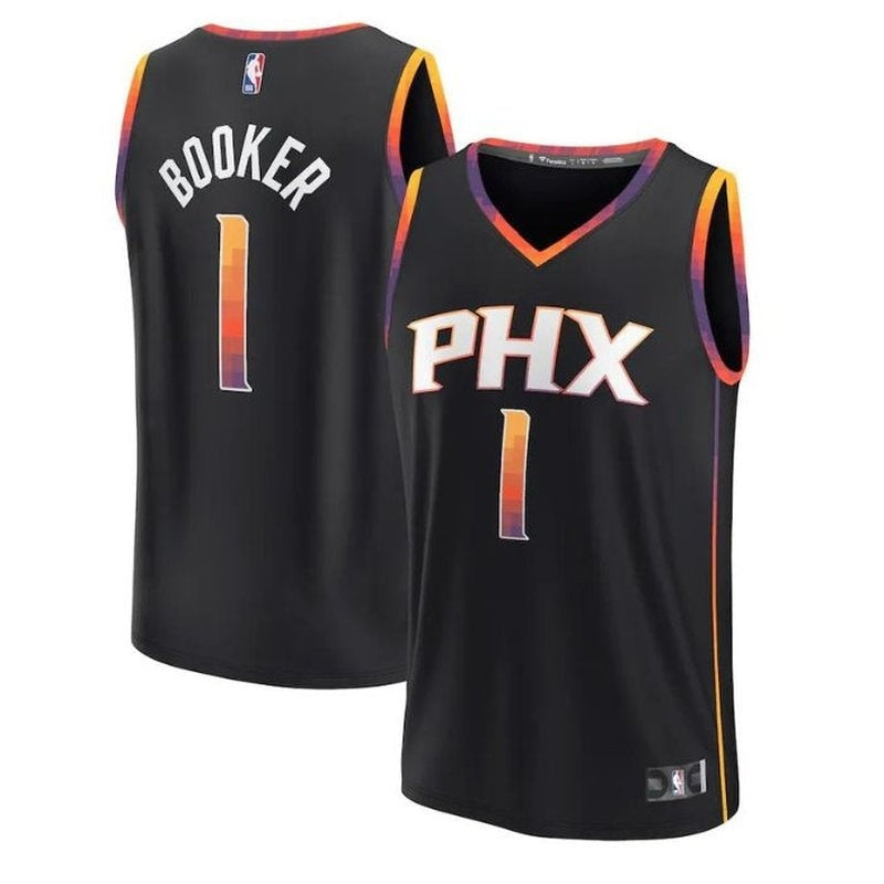 camisa-nba-devin-booker-phoenix-suns-2023-fast-break-jogador-preto-edição-de-impacto-1