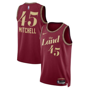 camisa-nba-donovan-mitchell-cleveland-cavaliers-23-24-bordô-edição-cidade-1