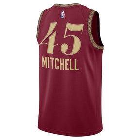 camisa-nba-donovan-mitchell-cleveland-cavaliers-23-24-bordô-edição-cidade-3